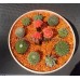 Композиция из кактусов (оранжевый декор)